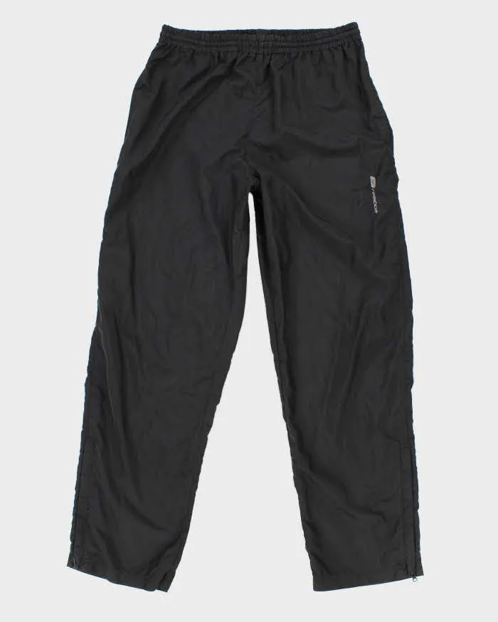 00s Reebok Black Light Track Bottoms - M