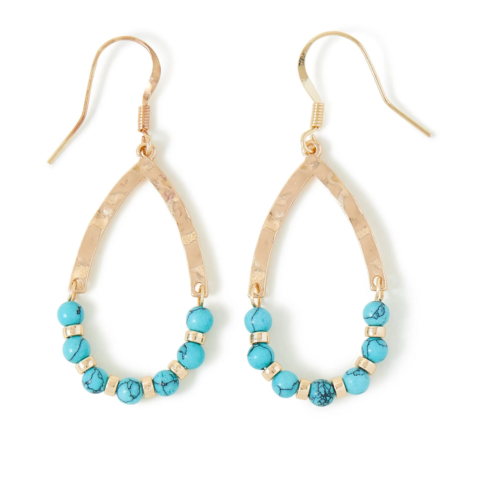 Accessorize London Women's Beaded Teardrop Earrings