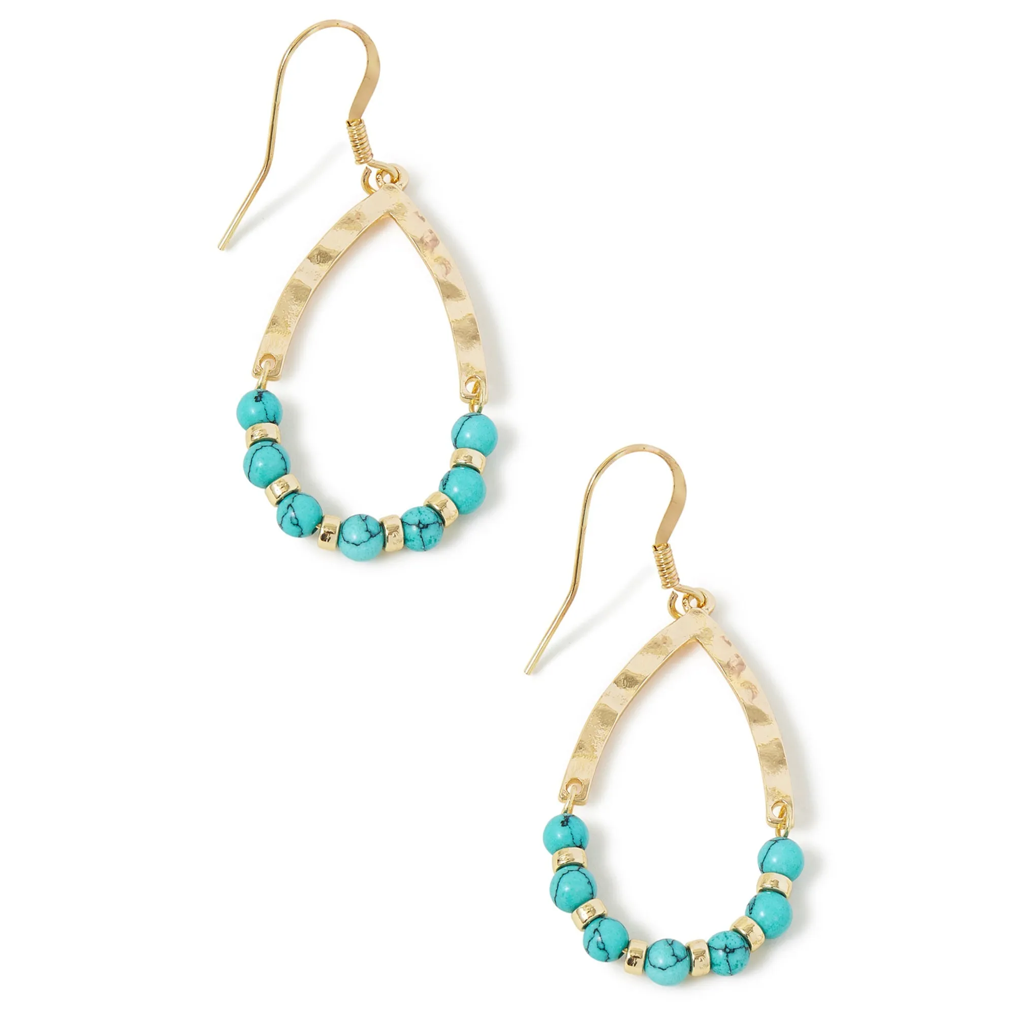 Accessorize London Women's Beaded Teardrop Earrings