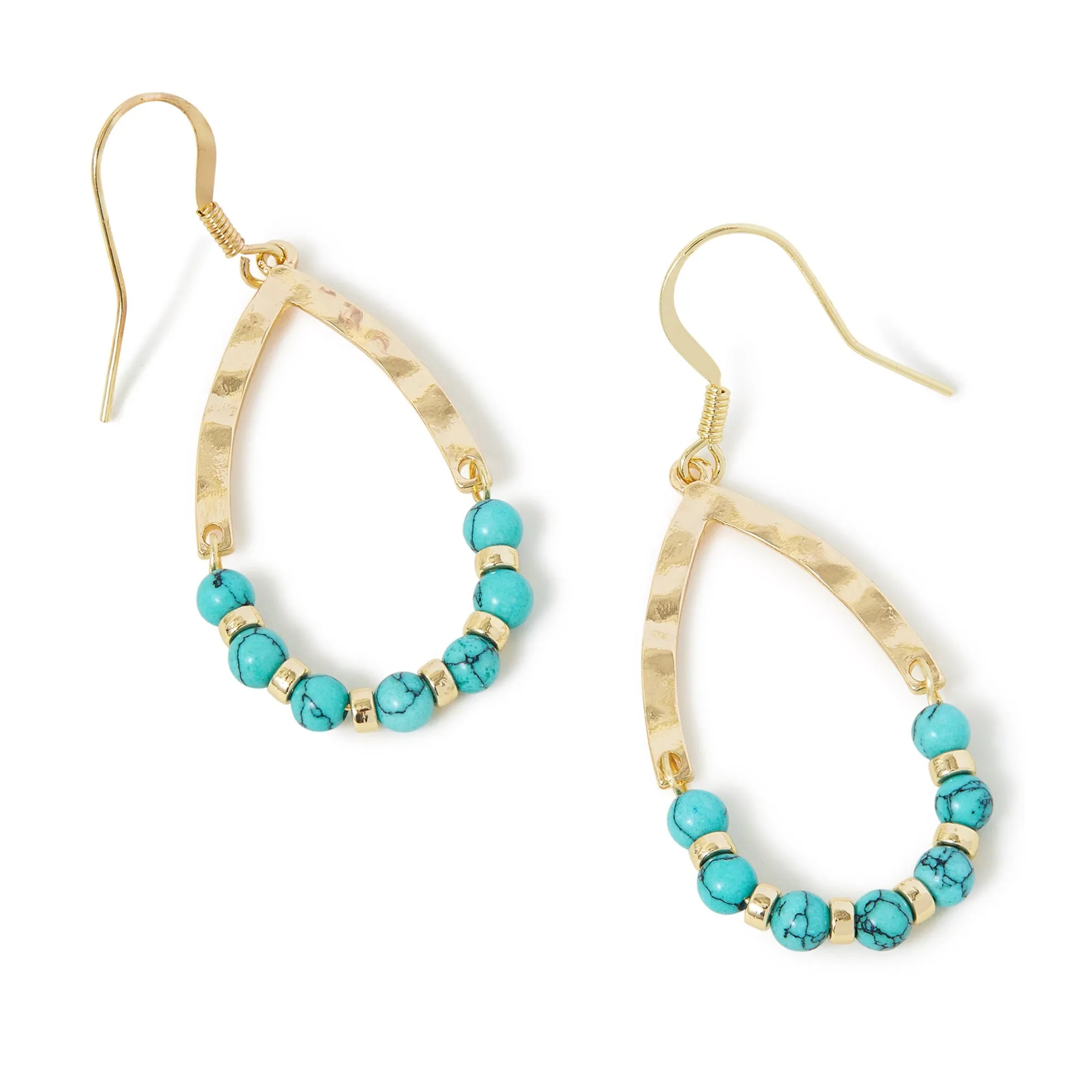 Accessorize London Women's Beaded Teardrop Earrings