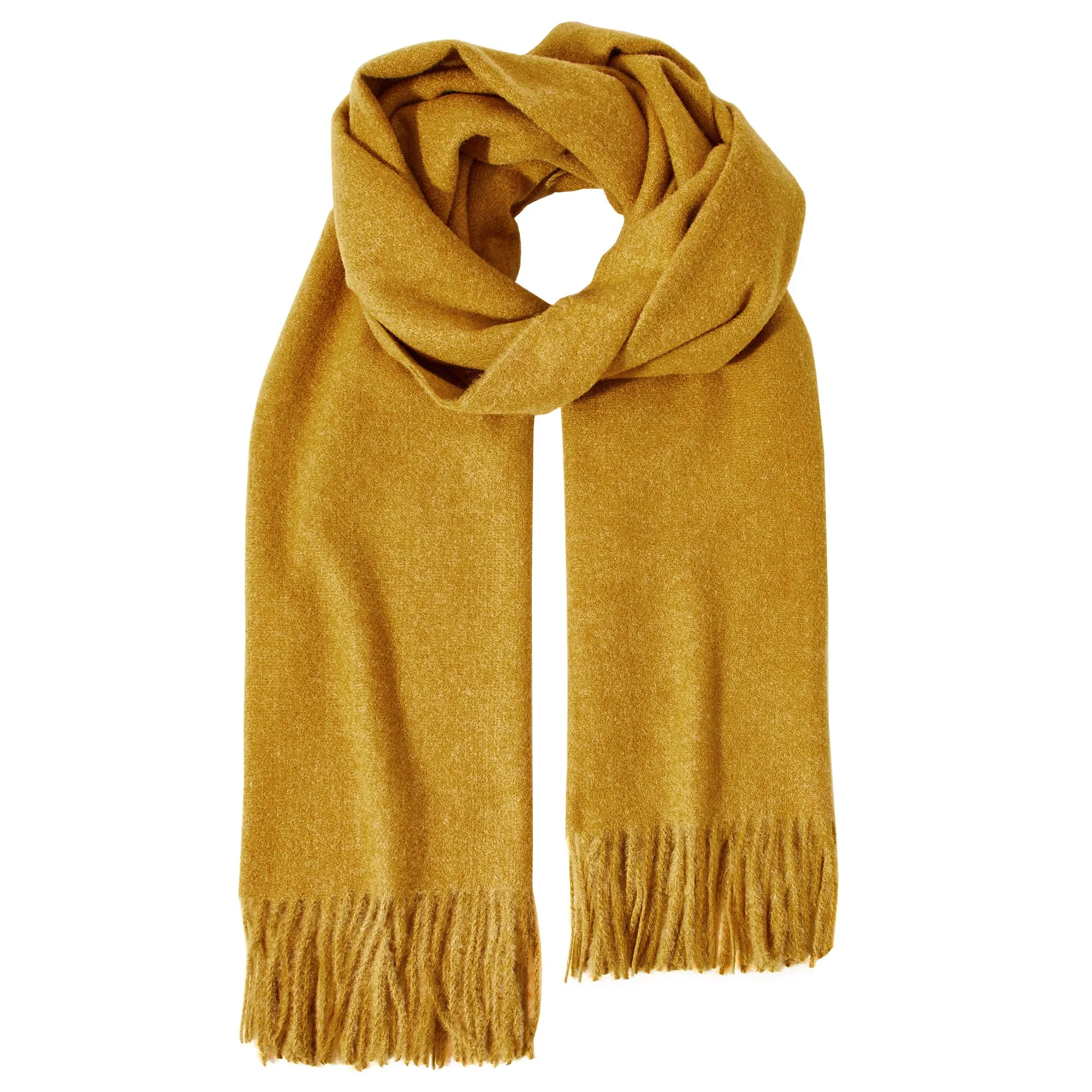 Accessorize London Women's Ochre Super-Soft Blanket Scarf