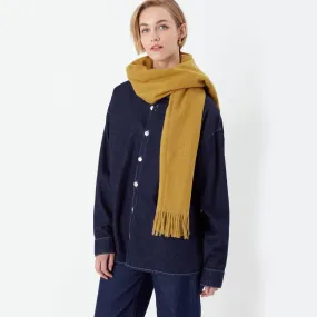 Accessorize London Women's Ochre Super-Soft Blanket Scarf