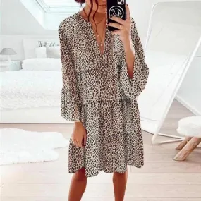 Animal Print Casual Frock style Dress