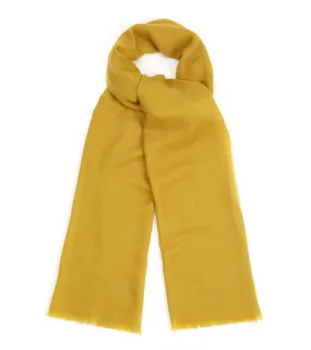 Begg x Co Wispy Solid Superfine Cashmere Scarf: Saffron