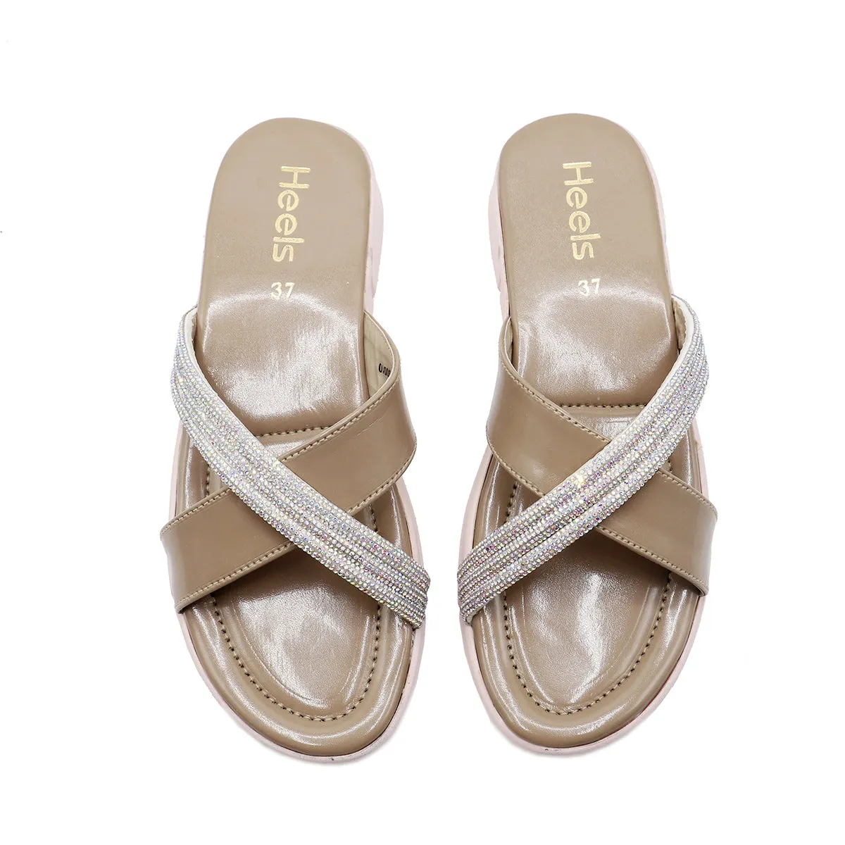 Beige Casual Slipper L00760010