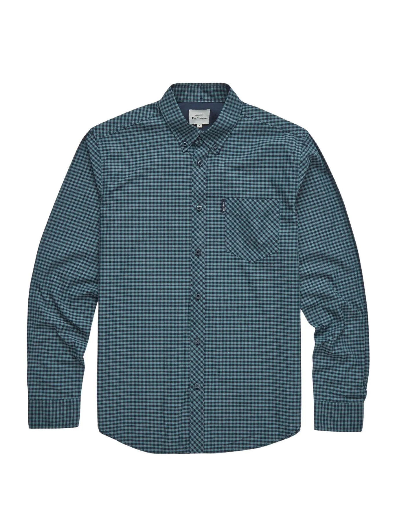 Ben Sherman Mens Gingham Check Shirt - Long Sleeved