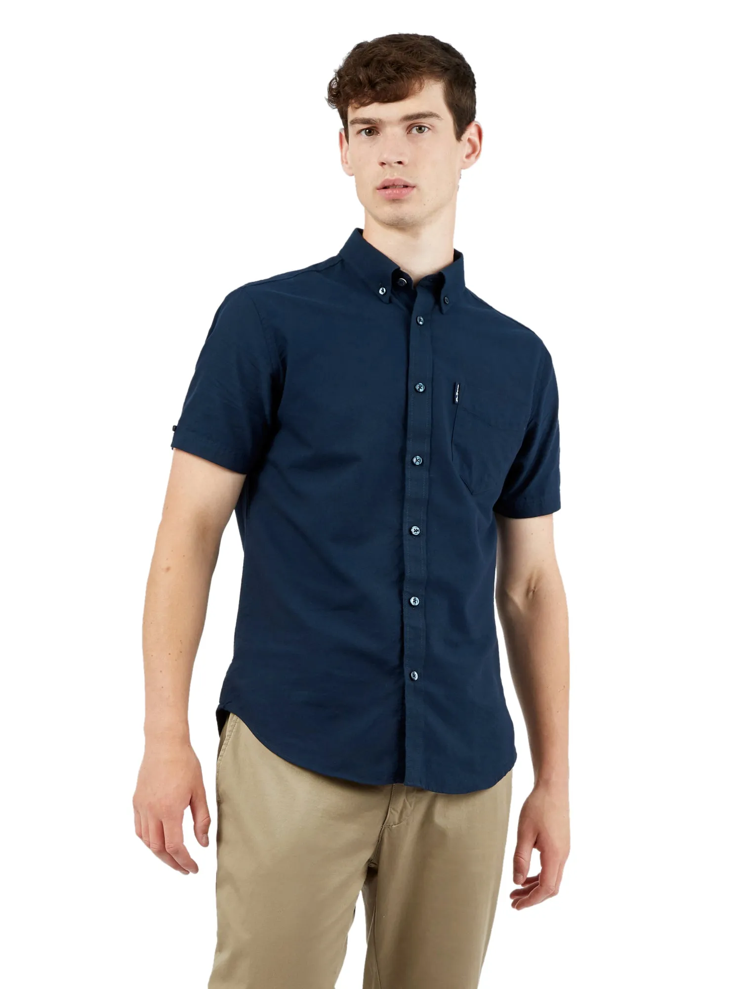 Ben Sherman Mens Shirt 'Signature Oxford' - Short Sleeved