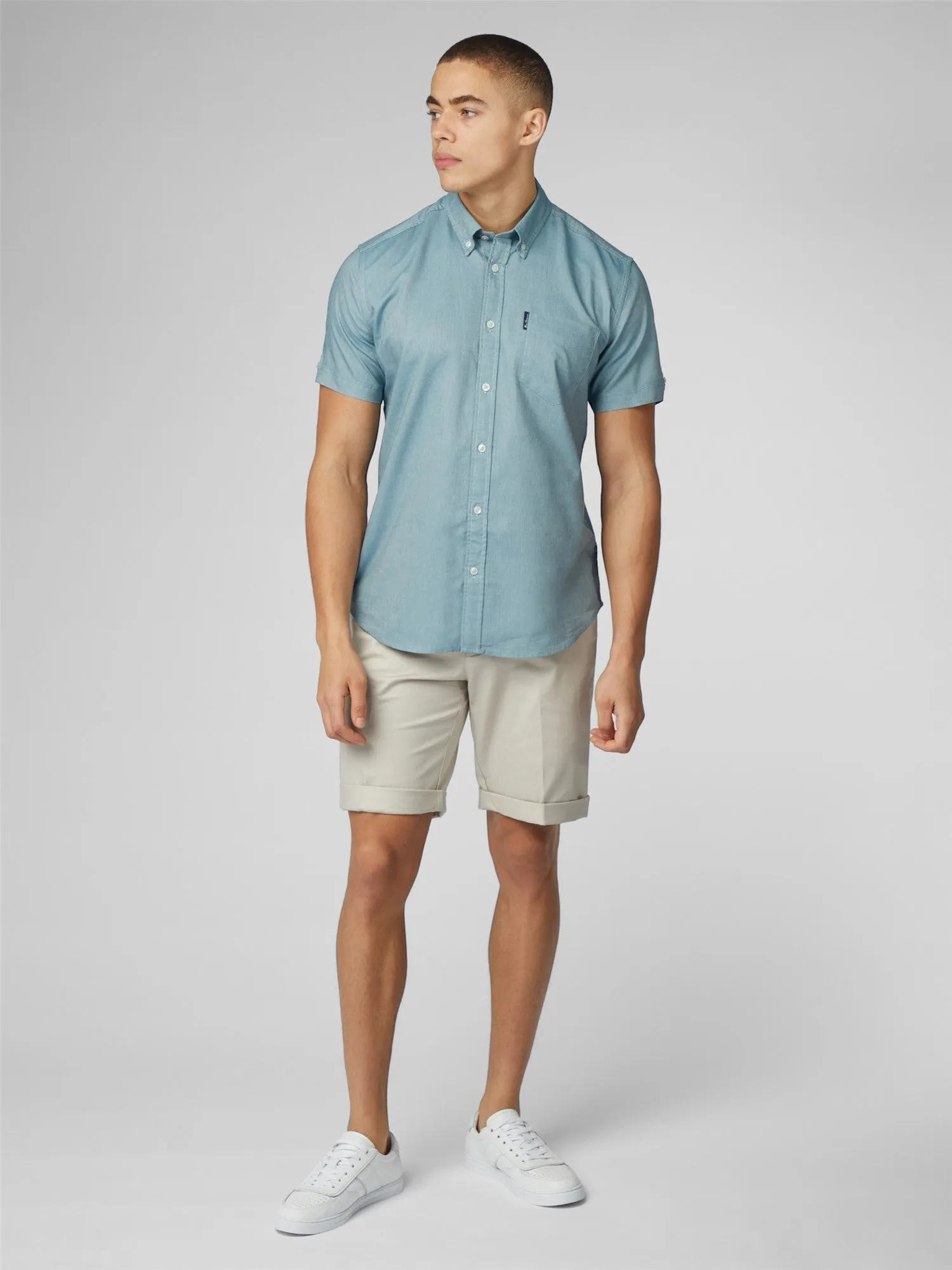 Ben Sherman Mens Shirt 'Signature Oxford' - Short Sleeved