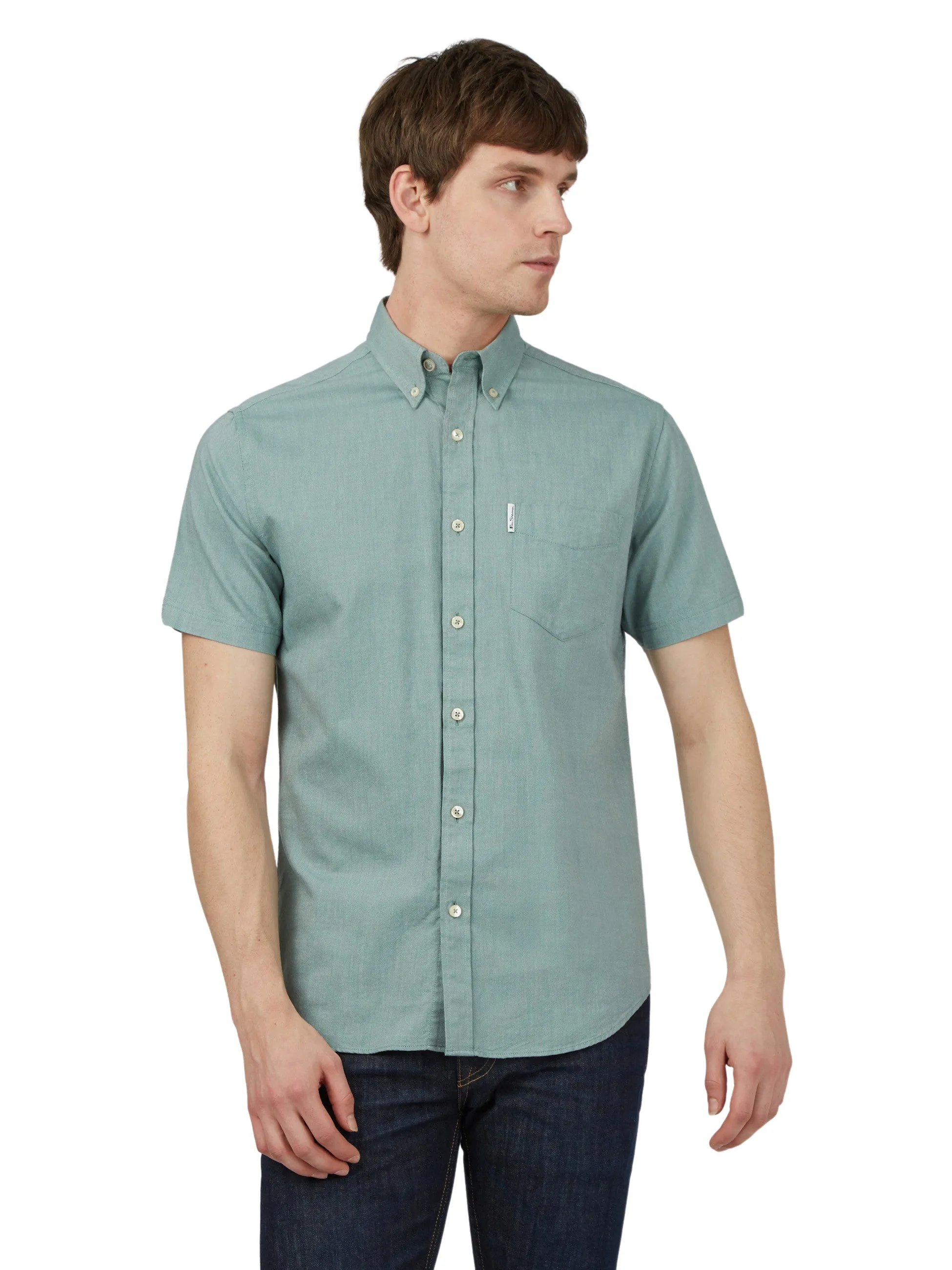 Ben Sherman Mens Shirt 'Signature Oxford' - Short Sleeved