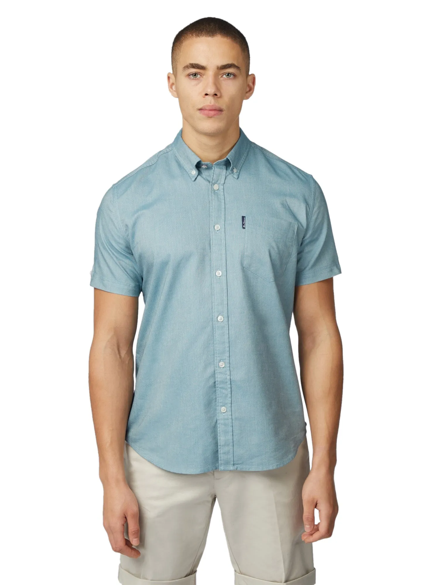 Ben Sherman Mens Shirt 'Signature Oxford' - Short Sleeved