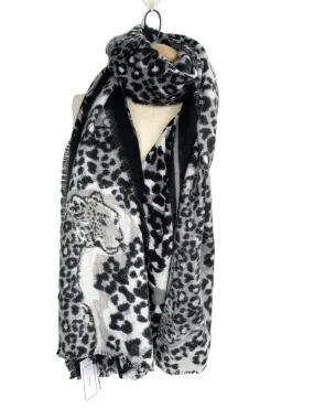 Bibi Bijour Grey Wildcat Scarf One Size