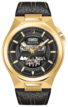 Bulova Men's Automatic Leather Watch