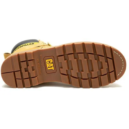 Cat Men's Second Shift Steel Toe WP Slip Resist Work Boot -Honey- P91659