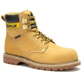 Cat Men's Second Shift Steel Toe WP Slip Resist Work Boot -Honey- P91659