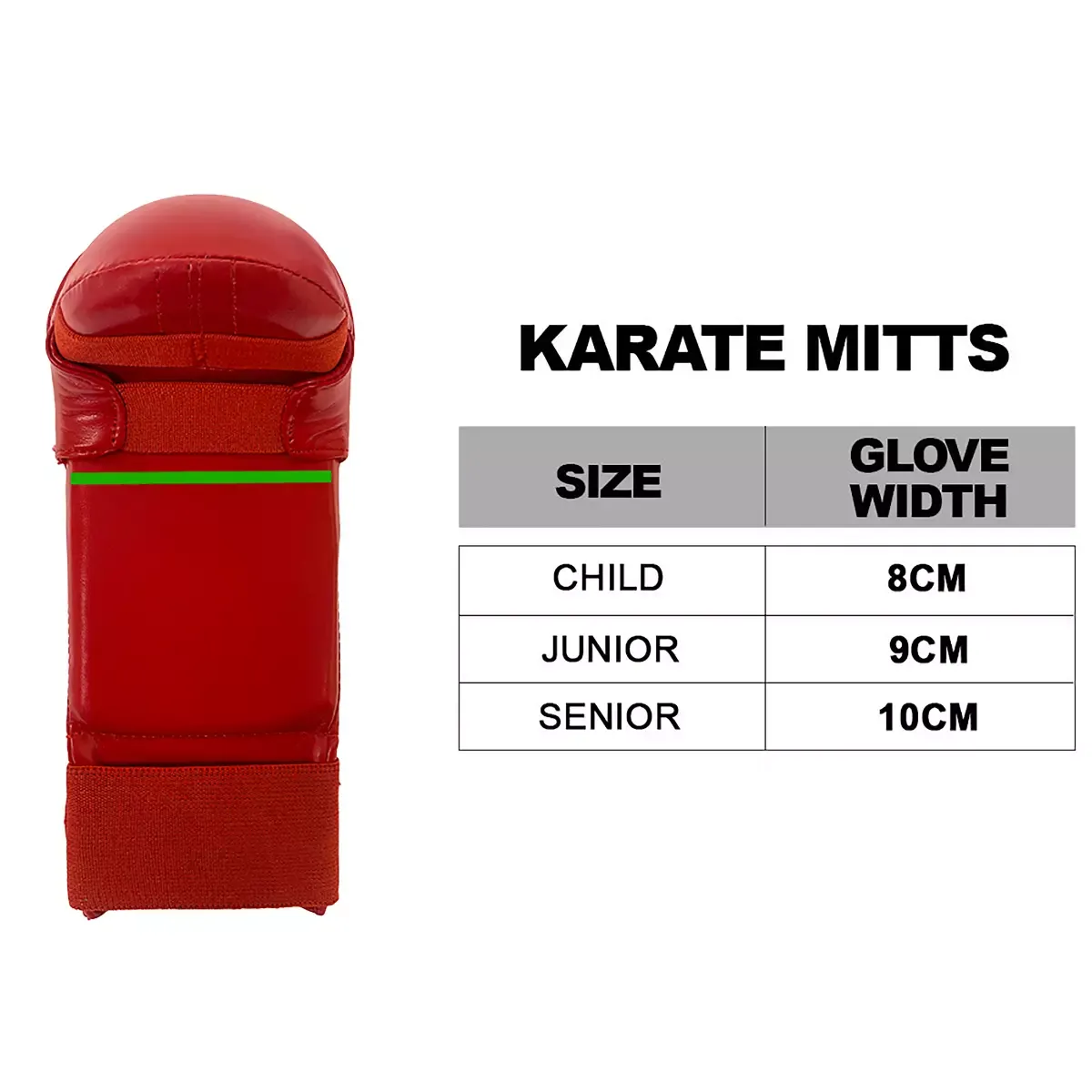 Cimac Competition Karate Mitts Gloves With Thumb