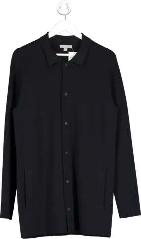 cos Black Knit Overshirt UK S