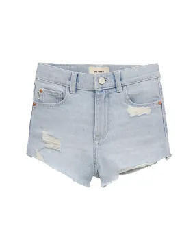 DL1961 Girls Lucy Poolside Distressed High Rise Cut Off Shorts