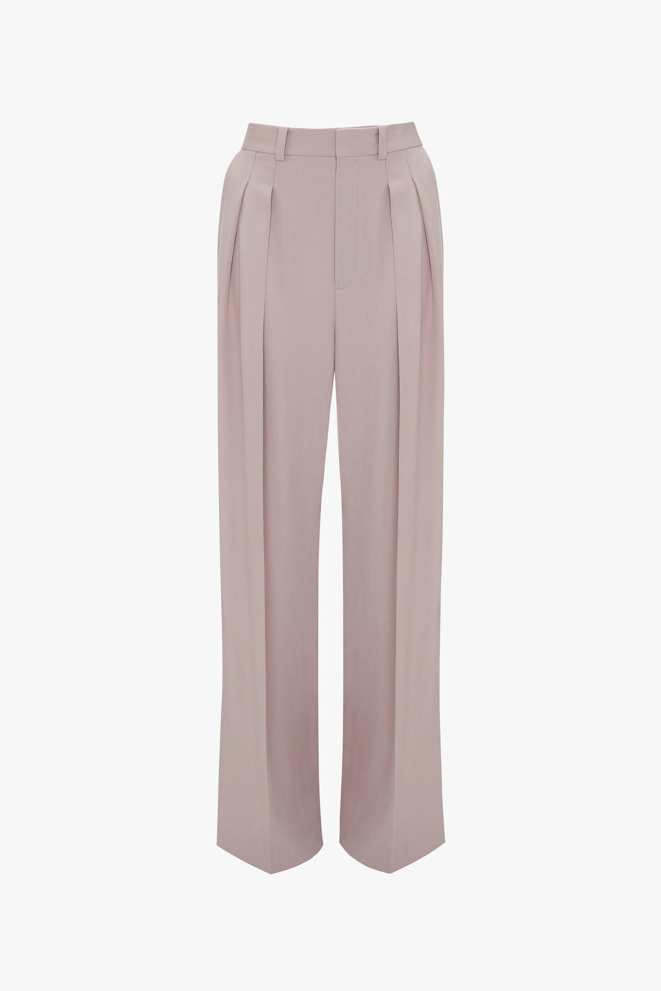 Double Pleat Trouser In Rose Quartz