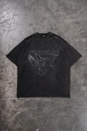 EAGLE BLACK WASHED T-SHIRT