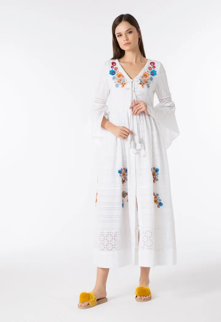 Embroidered Maxi Dress