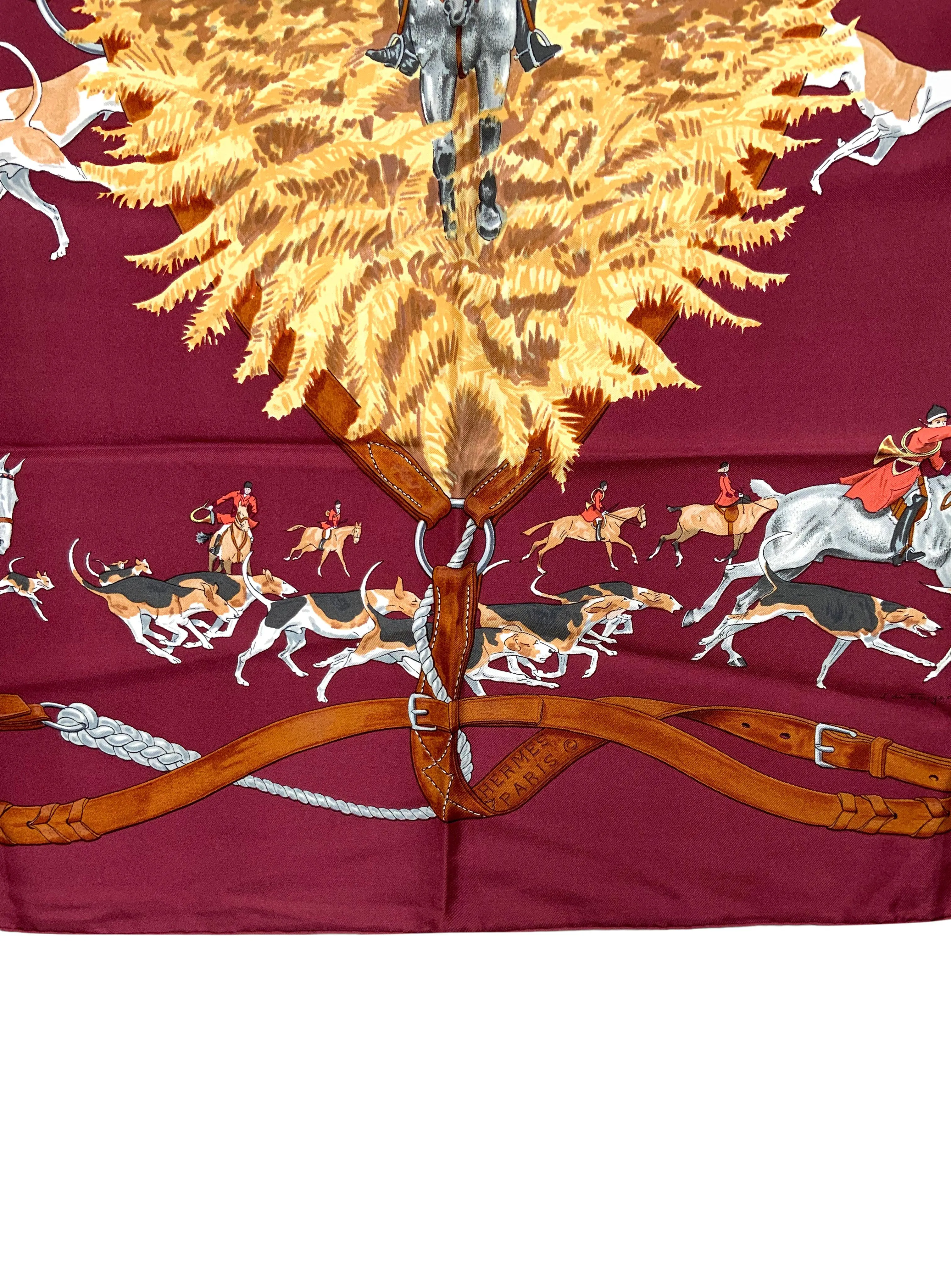 HERMES Le Bien Aller Silk Scarf 90