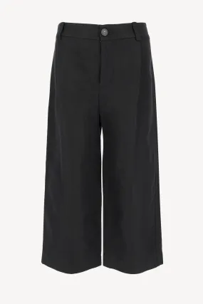 Hose Cropped Casual in Schwarz