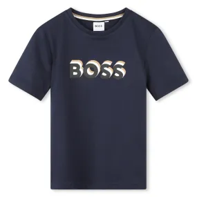 Hugo Boss Boys Navy T-Shirt _ J50723-849