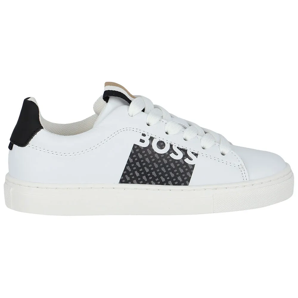 Hugo Boss Boys White Sneakers_ J29350-10P