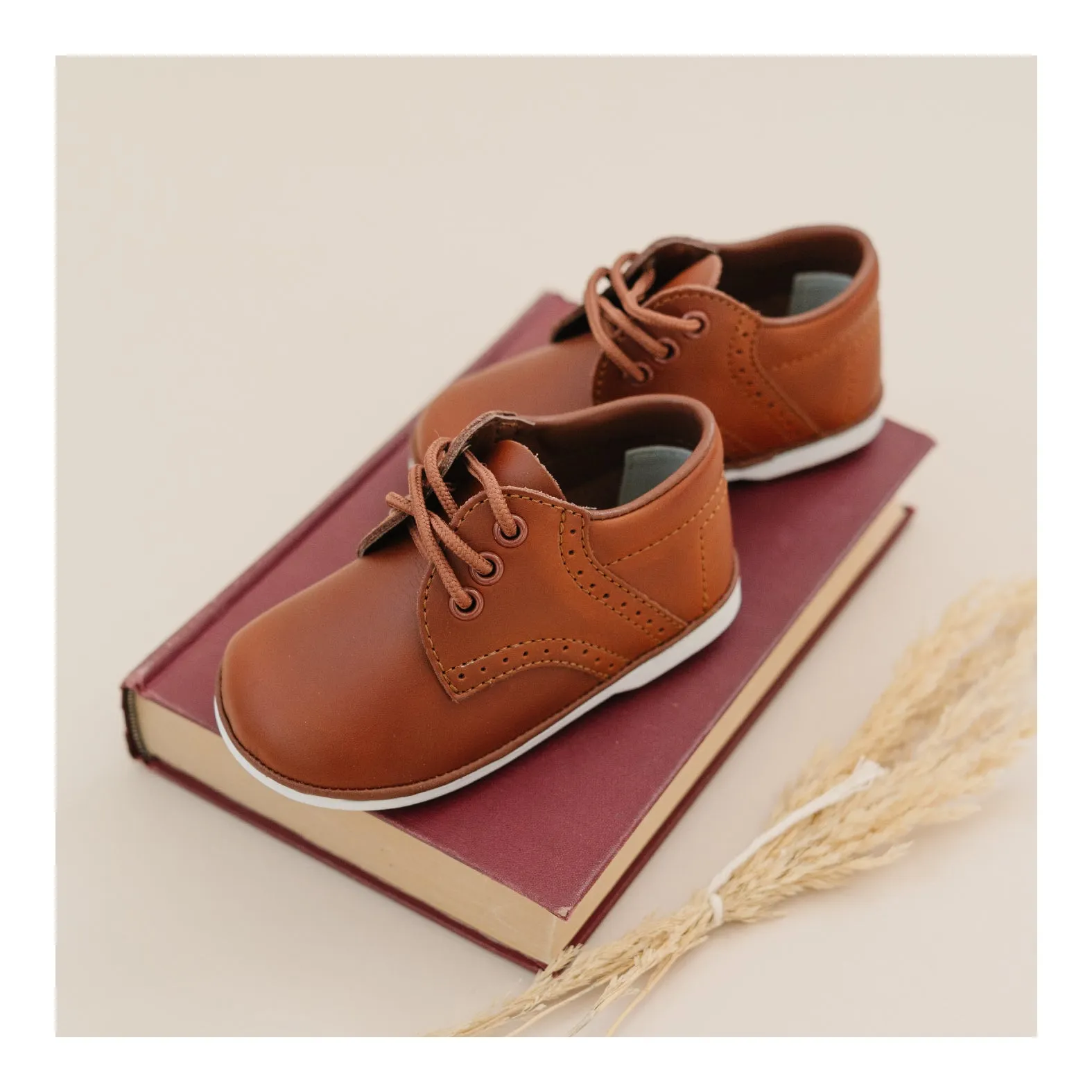 James Waxed Leather Lace Up Shoe (Baby)