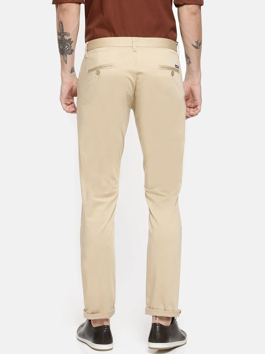 JDC Casual Solid Trouser-Khaki