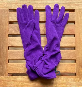 Lauer gloves, fleece ruched