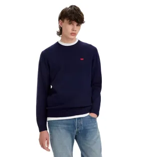 Levi's men's crew neck long sleeve sweater A4320-0001 blue