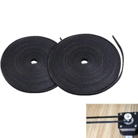 MEGA 5M 2M GT2 Timing Belt 6mm Black Synchronous 2GT Opened End Belt 3D Printer Parts For Kingroon KP3S Creality Ender3