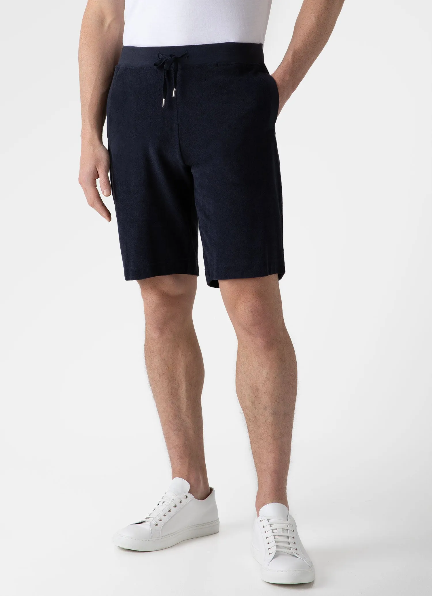 Men's Towelling Short in Navy