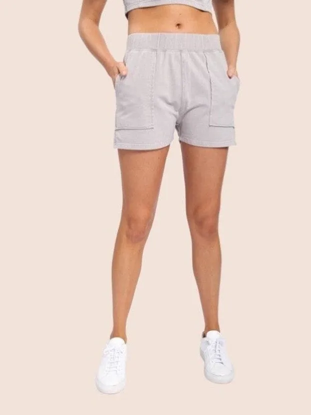 Mono B Cotton Shorts W/Pockets