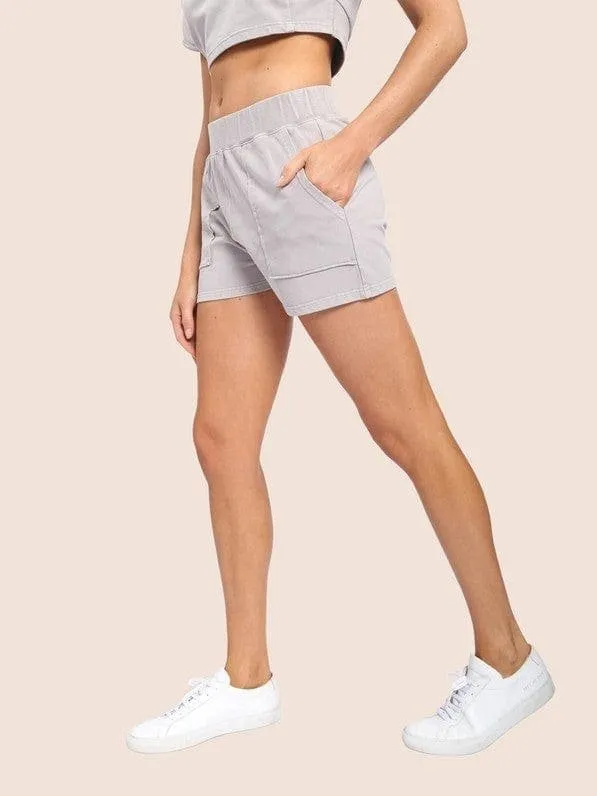 Mono B Cotton Shorts W/Pockets