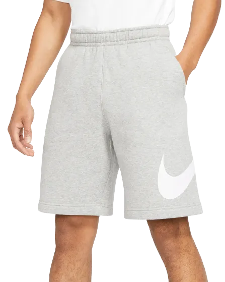 Nike Men's Sportswear Club Shorts - Dark Grey Heather / White