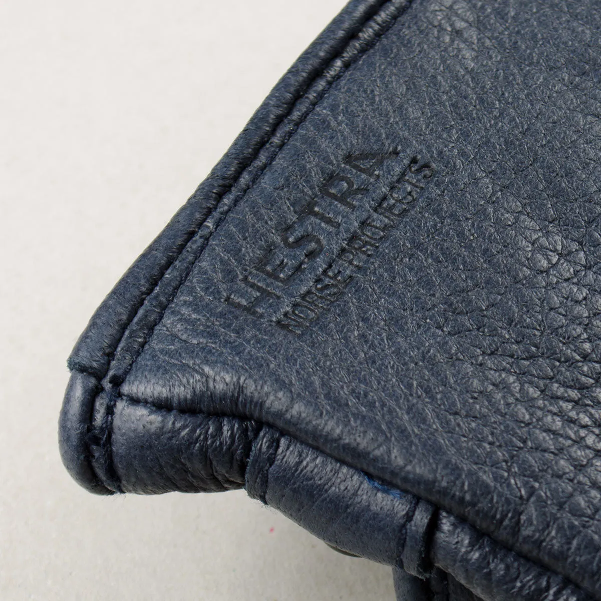 Norse Projects x Hestra - Salen Leather Gloves - Navy