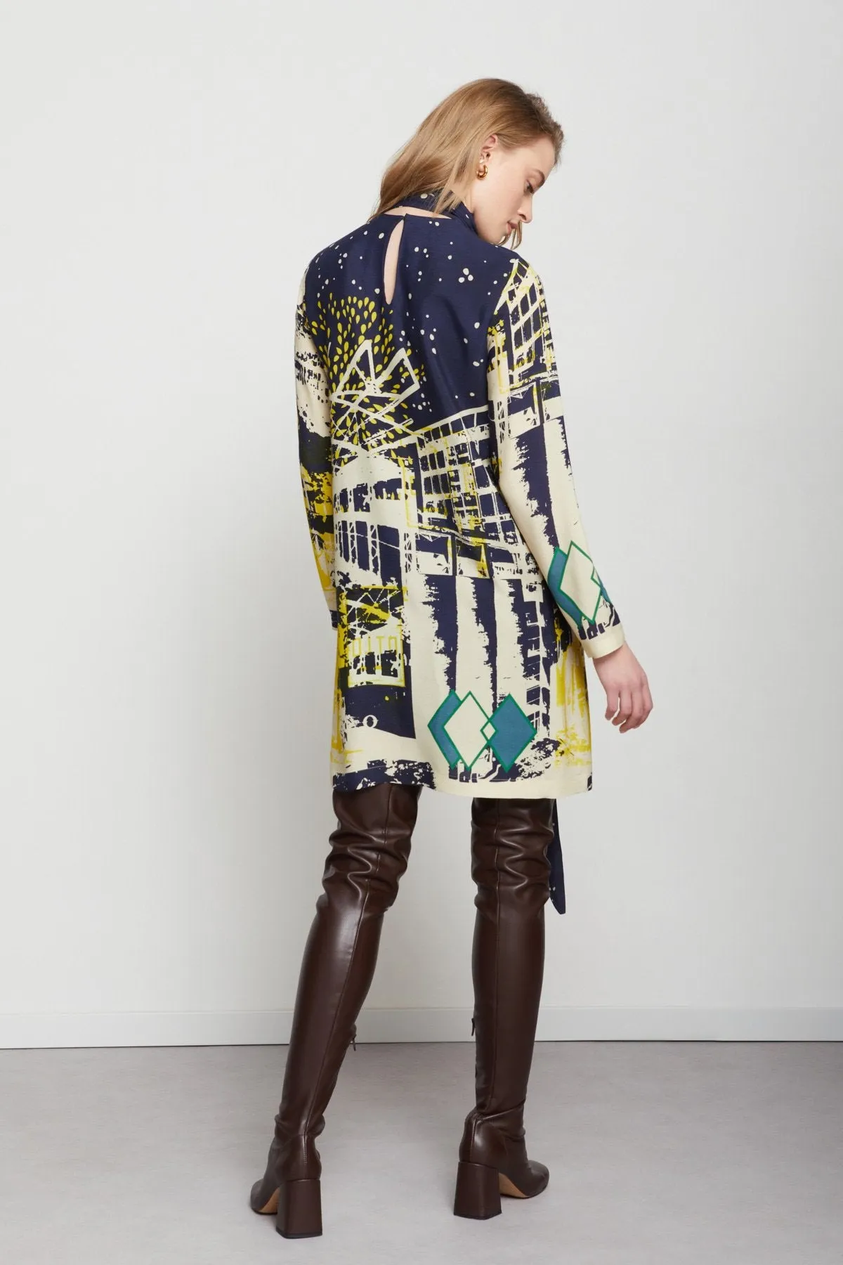 Printed Shift Dress in var unica by Ottod'ame