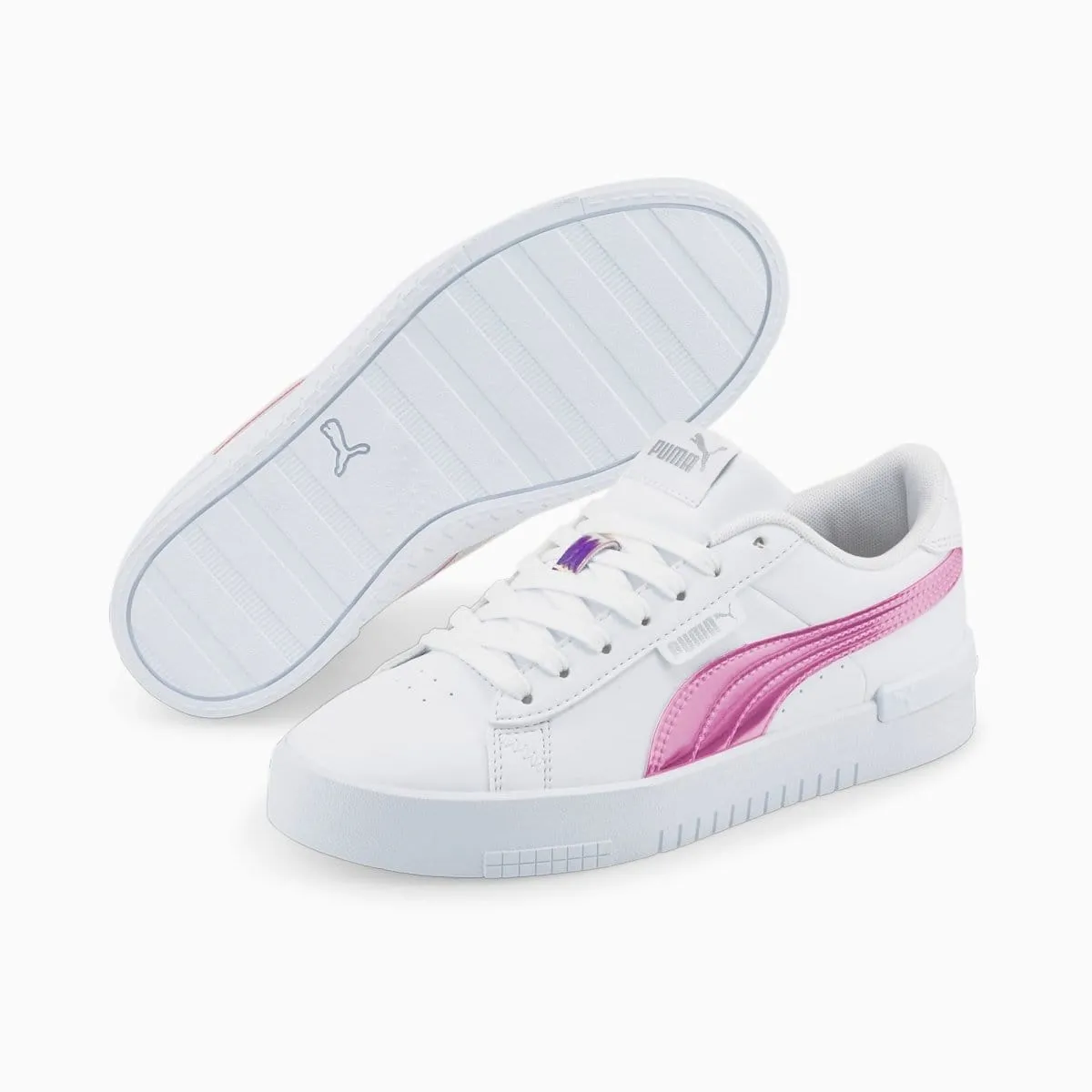 PUMA JUNIOR JADA HOLO WHITE/PINK SHOE