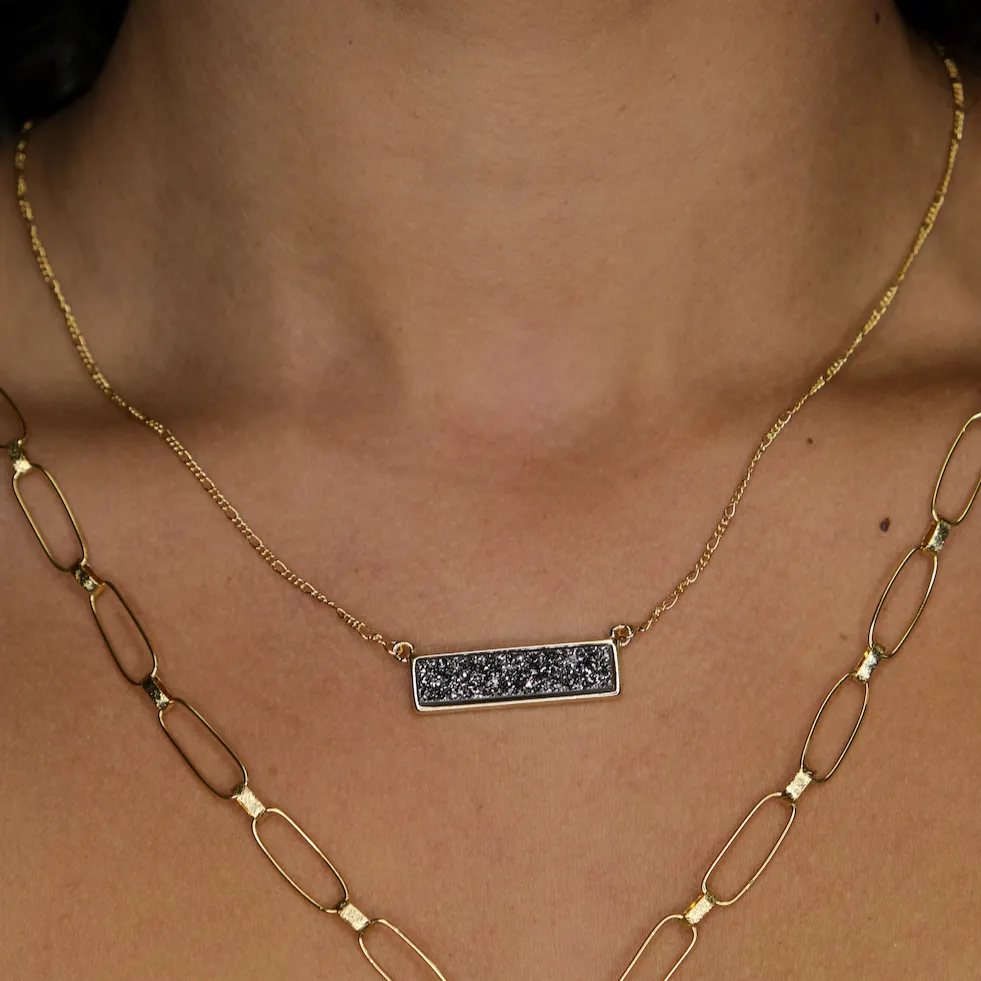 Quimby Horizontal Stone Necklace