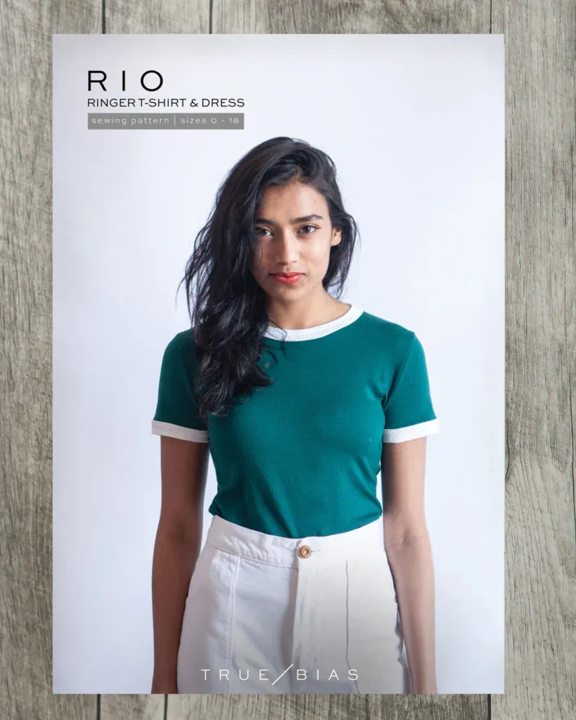 Rio Ringer T-Shirt and Dress | Sz 0-18 | Sewing Pattern by True Bias