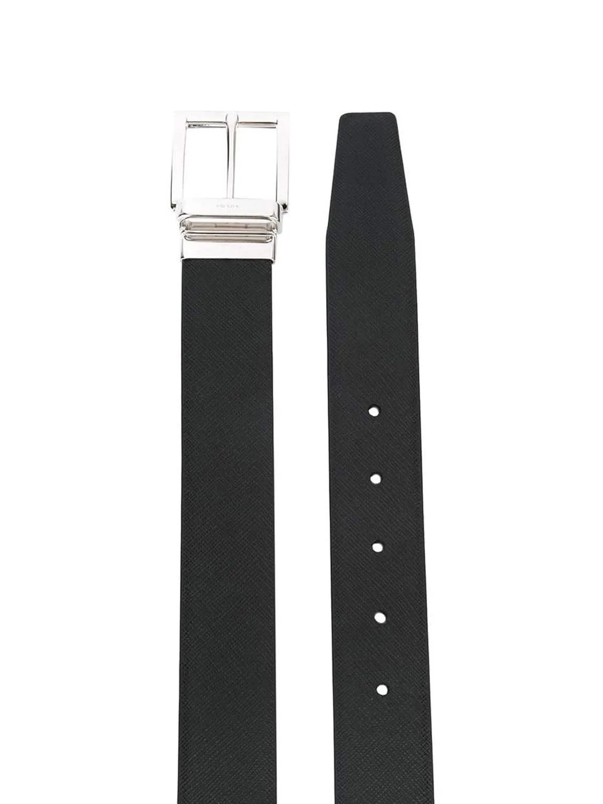 Saffiano leather belt