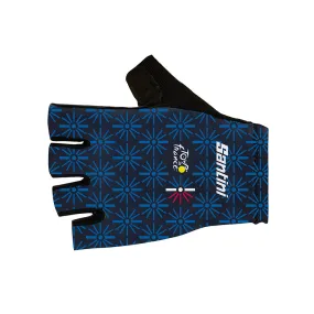 Santini Tour De France Trionfo Gloves - Navy Blue