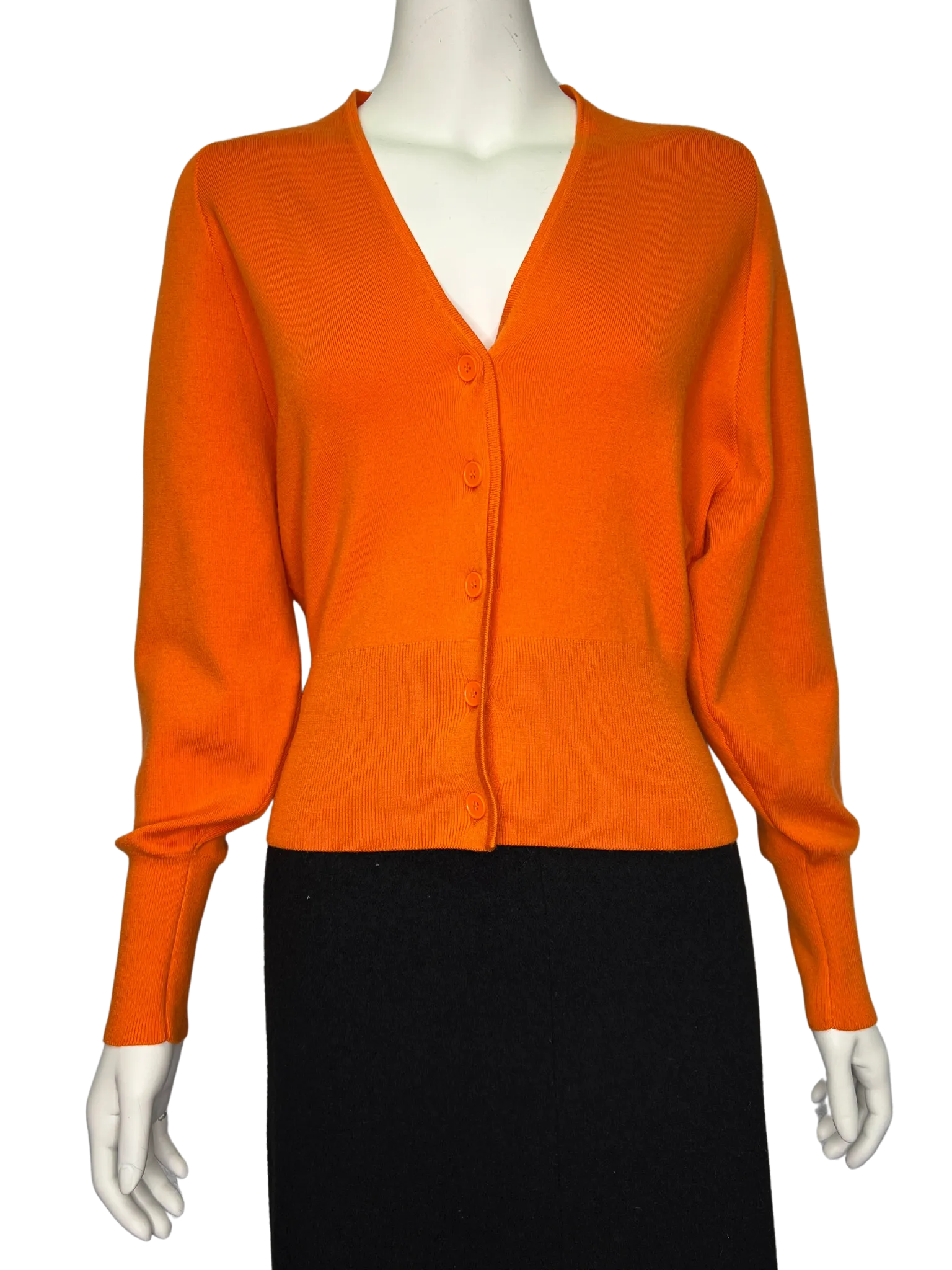 Size XS - COS Orange Wool Cardigan