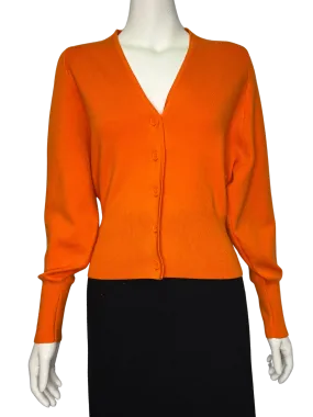 Size XS - COS Orange Wool Cardigan