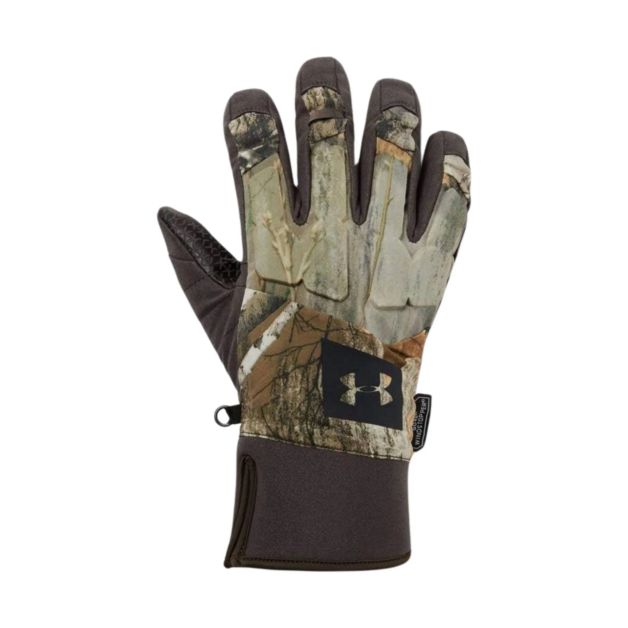 Under Armour Men's Mid Season Wind Stop Gloves - Real Tree Edge