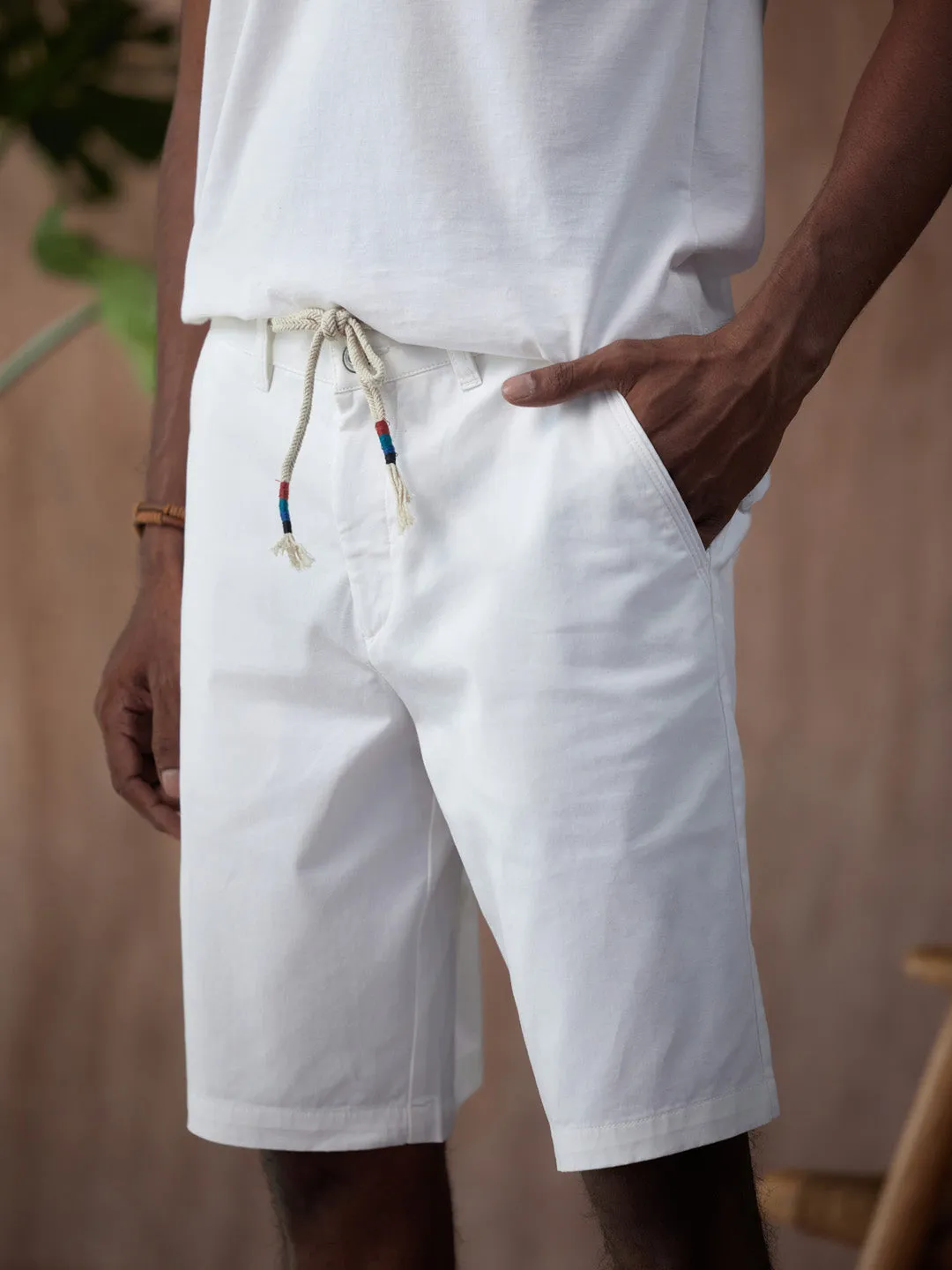 White Nautical Deck Shorts - Harbour